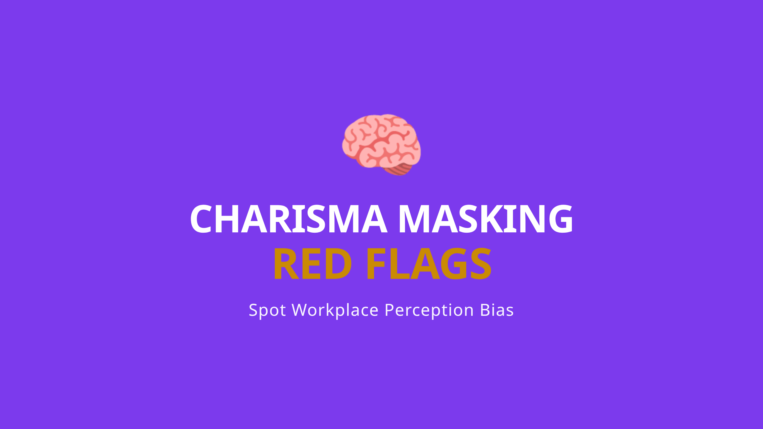Charisma Professional Red Flags Cover - Spotting blind spots in workplace relationships.