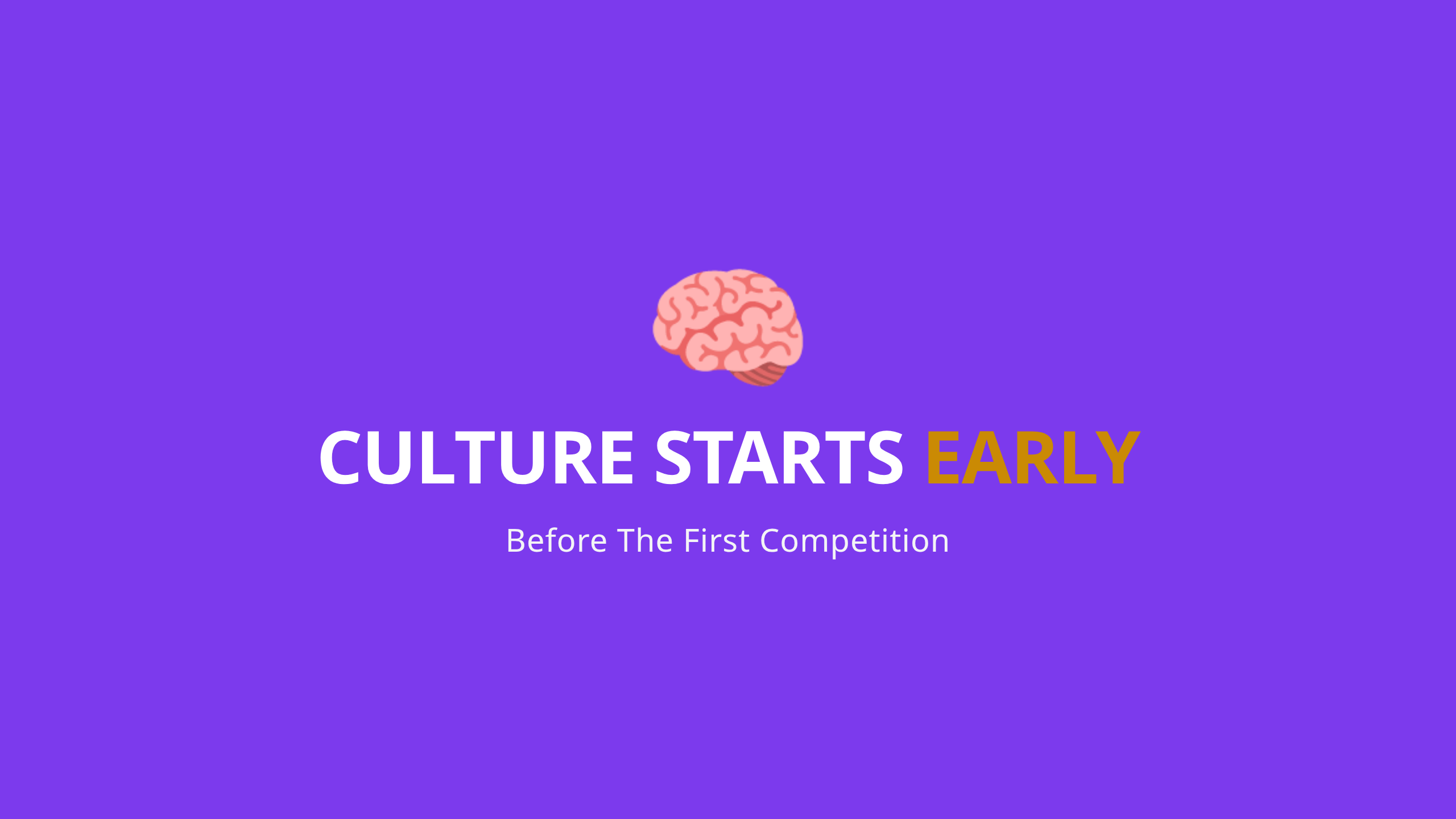 Team Culture Starts Long Before the First Competition - Operational Leadership Cover